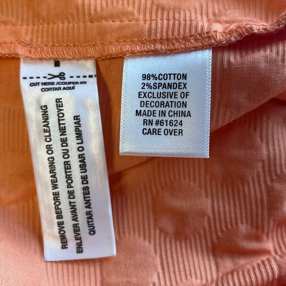 Laura Ashley Orange Polka Dot 3/4 Sleeve Cotton Colorful Zip Jacket Plus 14 - Picture 9 of 13